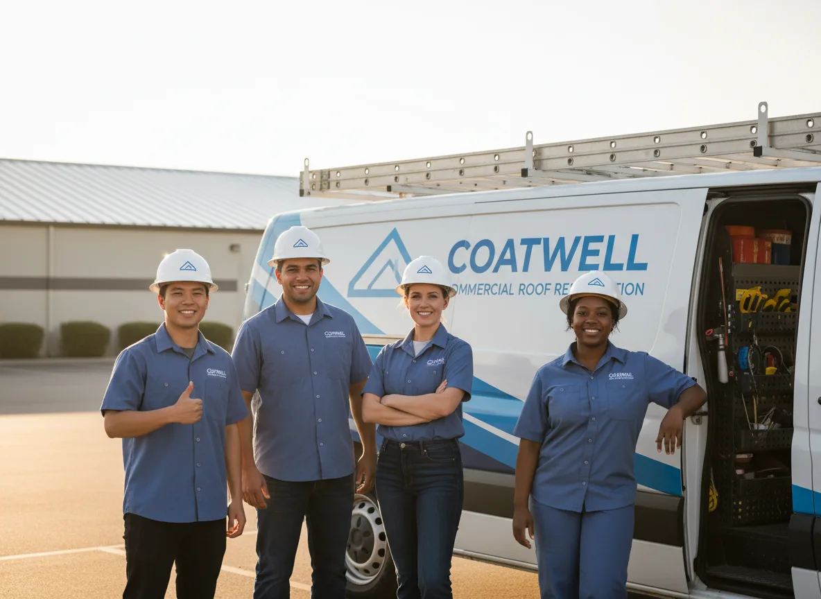 Commercial roof coating company in Cummings, KS